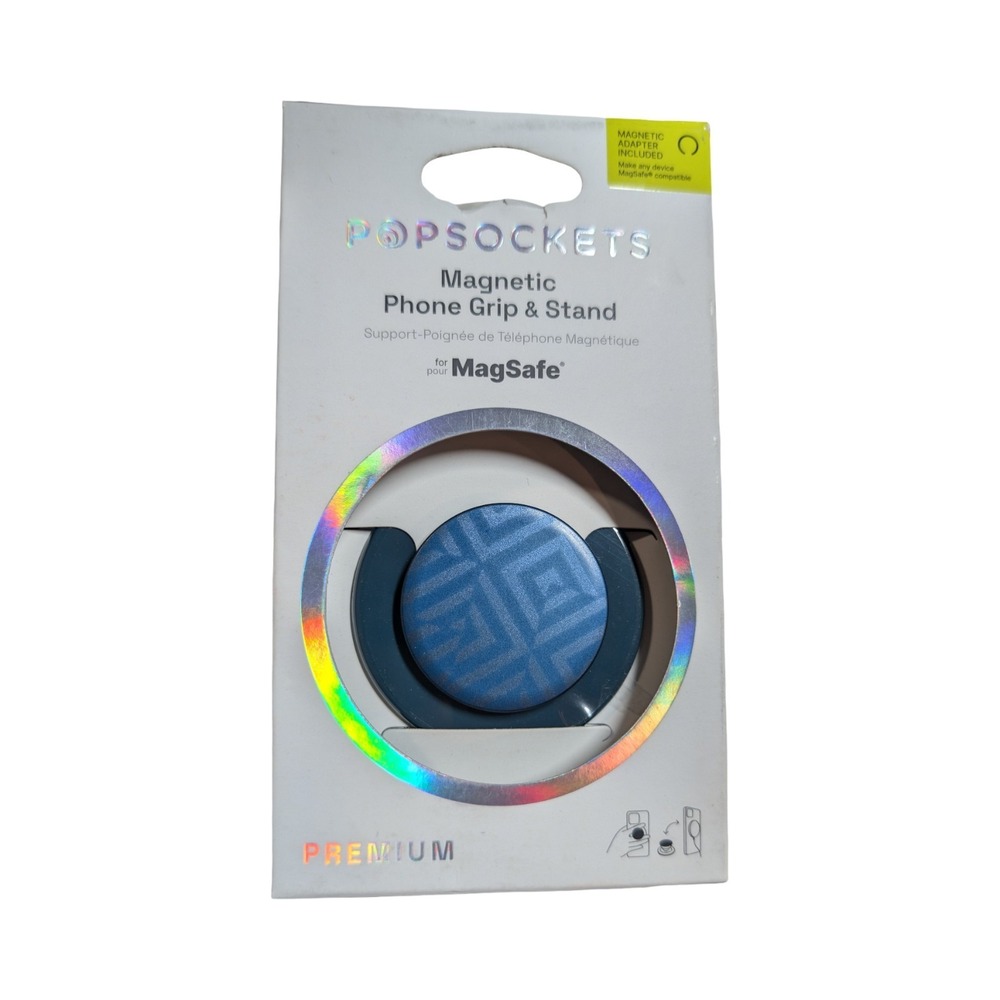 20-O PopSockets PopGrip Magnetic Phone Grip & Stand MagSafe - Tile Blue